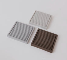 Load image into Gallery viewer, Ribbed Square Coaster