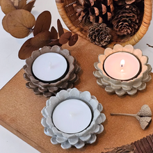Load image into Gallery viewer, Pinecone Tealight Candle Holder